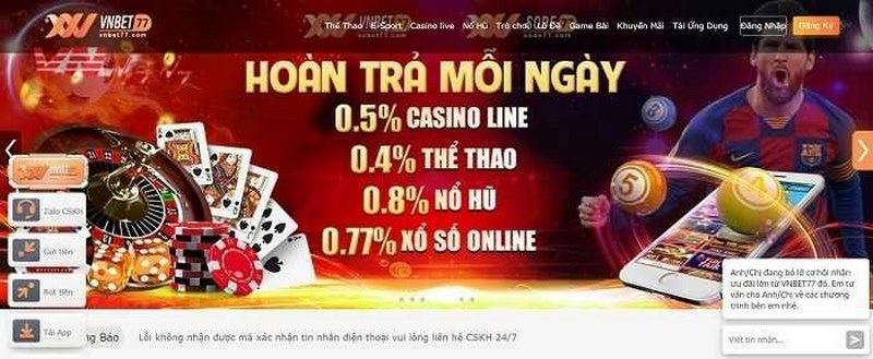 68gamebai reviews Khuyến mãi khủng tri ân người chơi đã lựa chọn nhà cái Vnbet77