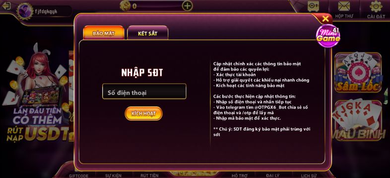 68gamebai reviews Lưu ý cung cấp số điện thoại chính chủ để được bảo mật