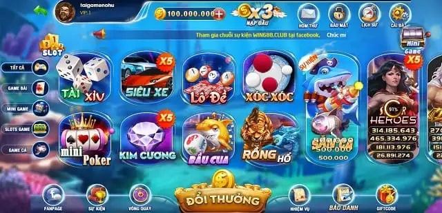 68gamebai reviews Vua 88 Club có kho game vô cùng ấn tượng