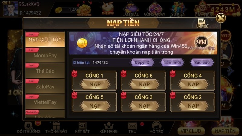 68gamebai reviews Nạp tiền chơi game cá cược, ăn thưởng lớn mỗi ngày tại Win456