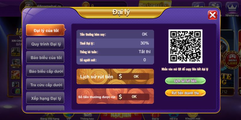 68gamebai reviews Hướng dẫn đăng ký trở thành đại lý của 68 game bài