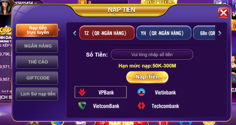 68gamebai reviews Phương thức nạp thẻ khả dụng tại cổng game 68game bài