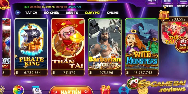 68gamebai reviews Nổ hũ Barbarian Nudge 68 game bài nhận jackpot khủng