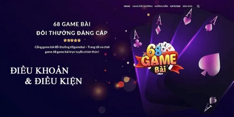 68gamebai reviews Điều khoản điều kiện 68 game bài